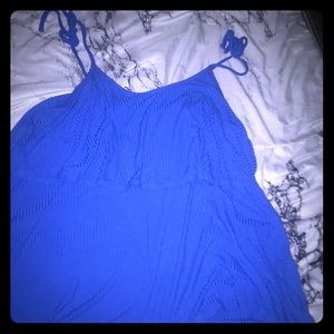 Blue tanks top
